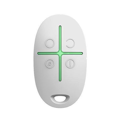 Space Control White Two-Way Wireless Key Fob With panic Button AJAX